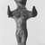  <em>Statuette of Female Musician</em>, 3rd millennium B.C.E. Bronze or copper, 3 3/16 x 1 x 1 3/16 in. (8.1 x 2.6 x 3 cm). Brooklyn Museum, Gift of Jonathan P. Rosen, 81.181.2. Creative Commons-BY (Photo: Brooklyn Museum, CUR.81.181.2_negA_bw.jpg)