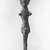 Hittite. <em>Standing Male Figure</em>, 1750-1500 B.C.E. Bronze, silver, 4 x 11/16 in. (10.1 x 1.8 cm). Brooklyn Museum, Gift of Jonathan P. Rosen, 82.116.1. Creative Commons-BY (Photo: Brooklyn Museum, CUR.82.116.1_negA_bw.jpg)
