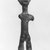 Hittite. <em>Standing Male Figure</em>, 1750-1600 B.C.E. Copper, 2 5/16 x 13/16 in. (5.9 x 2 cm). Brooklyn Museum, Gift of Jonathan P. Rosen, 82.116.3. Creative Commons-BY (Photo: Brooklyn Museum, CUR.82.116.3_negA_bw.jpg)