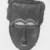 Kuba (Lele subgroup). <em>Mask</em>, late 19th or early 20th century. Wood, pigments, fiber, 13 x 9 1/2 x 8 1/2 in. (33 x 24.1 x 21.6 cm). Brooklyn Museum, Mr. and Mrs. Milton F. Rosenthal, Carll H. de Silver Fund and A. Augustus Healy Fund, 82.160. Creative Commons-BY (Photo: Brooklyn Museum, CUR.82.160_print_front_bw.jpg)