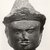  <em>Head of a Deity</em>, 12th century. Stone, 4 3/4 x 3 1/2 in. (12.1 x 8.9 cm). Brooklyn Museum, Gift of Joseph Barrios, 83.178.1. Creative Commons-BY (Photo: Brooklyn Museum, CUR.83.178.1_bw.jpg)