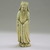  <em>Figurine</em>, 18th century. Ivory, 7 x 2 3/4 in. (17.8 x 7 cm). Brooklyn Museum, Gift of Stanley J. Love, 84.195.9. Creative Commons-BY (Photo: , CUR.84.195.9.jpg)