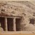 Antonio Beato (Italian and British, ca. 1825-ca.1903). <em>Tombs at Beni Hasan (View of the façade of the tombs of Khnum-hotep [no. 3] and Beni Hasan [no. 4])</em>, late 19th century. Albumen silver photograph Brooklyn Museum, Gift of Matthew Dontzin, 85.305.6 (Photo: Brooklyn Museum, CUR.85.305.6.jpg)