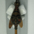 Possibly Tlingit. <em>Raven Rattle</em>, 19th century. Wood, fiber, paint, 13 1/4 x 5 3/4 x 3 3/4 in.  (33.7 x 14.6 x 9.5 cm). Brooklyn Museum, Gift of the Ernest Erickson Foundation, Inc., 86.224.154. Creative Commons-BY (Photo: Brooklyn Museum, CUR.86.224.154_view01.jpg)
