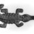 Akan. <em>Sword Ornament in the Form of a Crocodile</em>, late 19th or early 20th century. Copper alloy, 5 1/2 x 2 1/2 in.  (14 x 6.4 cm). Brooklyn Museum, Gift of the Ernest Erickson Foundation, Inc., 86.224.164. Creative Commons-BY (Photo: Brooklyn Museum, CUR.86.224.164_print_bw.jpg)