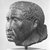  <em>Head of a Mature Man</em>, early 2nd century B.C.E. Basalt, 6 1/2 x 4 3/4 x 7 1/2 in. (16.5 x 12.1 x 19.1 cm). Brooklyn Museum, Gift of the Ernest Erickson Foundation, Inc., 86.226.14. Creative Commons-BY (Photo: Brooklyn Museum, CUR.86.226.14_NegB_print_bw.jpg)