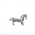 Amlash. <em>Miniature Horse</em>, ca. 9th century B.C.E. Bronze, 7/8 x 1 1/2in. (2.2 x 3.8cm). Brooklyn Museum, Gift of the Ernest Erickson Foundation, Inc., 86.226.52. Creative Commons-BY (Photo: , CUR.86.226.52_NegID_86.226.51_GRPA_print_cropped_bw.jpg)
