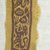 Coptic. <em>Clavus Fragment and Roundel with Animal and Botanical Decoration</em>, 4th-7th century C.E. Linen, wool, 7 1/16 x 21 5/8 in. (18 x 55 cm). Brooklyn Museum, Gift of Mr. and Mrs. Philip Gould, 86.249.4. Creative Commons-BY (Photo: Brooklyn Museum (in collaboration with Index of Christian Art, Princeton University), CUR.86.249.4_detail02_ICA.jpg)