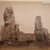 Antonio Beato (Italian and British, ca. 1825-ca.1903). <em>Colossi de Memnon</em>, 19th century. Albumen silver print, image/sheet: 8 1/16 x 10 3/8 in. (20.5 x 26.3 cm). Brooklyn Museum, Gift of Alan Schlussel, 86.250.23 (Photo: Brooklyn Museum, CUR.86.250.23.jpg)