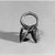 Dogon. <em>Ring</em>, 20th century. Copper alloy, 2 x 1 1/8 in. (5.0 x 2.7 cm). Brooklyn Museum, Gift of Arthur Dintenfass, 88.187.1. Creative Commons-BY (Photo: Brooklyn Museum, CUR.88.187.1_print_top_bw.jpg)