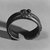 Senufo. <em>Bracelet with Two Animal Forms</em>, late 19th or early 20th century. Copper alloy, h: 3/4 in. (1.9 cm). Brooklyn Museum, Gift of Arthur Dintenfass, 88.187.3. Creative Commons-BY (Photo: Brooklyn Museum, CUR.88.187.3_print_bw.jpg)