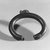 Senufo. <em>Bracelet with One Animal Form</em>, late 19th or early 20th century. Copper alloy, h: 3/8 in. (1.7 cm). Brooklyn Museum, Gift of Arthur Dintenfass, 88.187.4. Creative Commons-BY (Photo: Brooklyn Museum, CUR.88.187.4_print_bw.jpg)