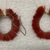 Kaapor. <em>Pair of Ear Ornaments</em>, 20th century. Feathers, fiber, 3 × 3 × 1/4 in. (7.6 × 7.6 × 0.6 cm). Brooklyn Museum, Anonymous gift, 88.89.2a-b. Creative Commons-BY (Photo: Brooklyn Museum, CUR.88.89.2a,b.jpg)