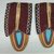 Delaware. <em>Youth Moccasins</em>, ca. 1900. Hide, cloth, beads, 4 1/4 × 1/8 × 7 3/8 in. (10.8 × 0.3 × 18.7 cm). Brooklyn Museum, Gift of the Edward J. Guarino Collection in memory of Edgar J. Guarino, 2016.11.3a-b. Creative Commons-BY (Photo: Brooklyn Museum, CUR.TL2016.18.3.jpg)