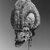  <em>Mask (Tatanua)</em>, 19th century. Wood, rattan, bark cloth, fiber, sea sponge, tapestry turban snail (Turbo petholatus) opercula, pigment, 17 × 12 × 13 in. (43.2 × 30.5 × 33 cm). Brooklyn Museum, Brooklyn Museum Collection, X1033. Creative Commons-BY (Photo: Brooklyn Museum, CUR.X1033_print_threequarter_bw.jpg)
