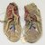 Plains. <em>Moccasins</em>, ca. 1880. Hide, cotton cloth, beads Brooklyn Museum, Brooklyn Museum Collection, X1126.7a-b. Creative Commons-BY (Photo: Brooklyn Museum, CUR.X1126.7a-b_view1.jpg)