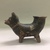 Native American (unidentified). <em>Effigy Vessel</em>, 1400-1700 C.E. Clay, slip, 6 × 3 × 9 in. (15.2 × 7.6 × 22.9 cm). Brooklyn Museum, Brooklyn Museum Collection, X580. Creative Commons-BY (Photo: , CUR.X580_view02.jpg)