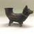 Native American (unidentified). <em>Effigy Vessel</em>, 1400-1700 C.E. Clay, slip, 6 × 3 × 9 in. (15.2 × 7.6 × 22.9 cm). Brooklyn Museum, Brooklyn Museum Collection, X580. Creative Commons-BY (Photo: , CUR.X580_view04.jpg)