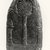  <em>Stele Depicting one of the Tirthankara Figures</em>, 10th century. Schist, 6 5/16 x 3 9/16 in. (16 x 9 cm). Brooklyn Museum, Brooklyn Museum Collection, X688. Creative Commons-BY (Photo: Brooklyn Museum, CUR.X688_back_bw.jpg)