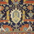  <em>Shield-Varient Carpet</em>, mid 18th–early 19th century. Wool and silk, Ghiordes knot: field, white, light blue, yellow on dark blue ground; border, yellow and green on red ground, 129 x 73 in.  (327.7 x 185.4 cm). Brooklyn Museum, Gift of the Ernest Erickson Foundation, Inc., 86.227.116. Creative Commons-BY (Photo: Brooklyn Museum, CUR_86.227.116_detail004.JPG)