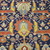  <em>Shield-Varient Carpet</em>, mid 18th–early 19th century. Wool and silk, Ghiordes knot: field, white, light blue, yellow on dark blue ground; border, yellow and green on red ground, 129 x 73 in.  (327.7 x 185.4 cm). Brooklyn Museum, Gift of the Ernest Erickson Foundation, Inc., 86.227.116. Creative Commons-BY (Photo: Brooklyn Museum, CUR_86.227.116_detail006.JPG)