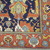  <em>Shield-Varient Carpet</em>, mid 18th–early 19th century. Wool and silk, Ghiordes knot: field, white, light blue, yellow on dark blue ground; border, yellow and green on red ground, 129 x 73 in.  (327.7 x 185.4 cm). Brooklyn Museum, Gift of the Ernest Erickson Foundation, Inc., 86.227.116. Creative Commons-BY (Photo: Brooklyn Museum, CUR_86.227.116_detail010.JPG)