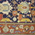  <em>Shield-Varient Carpet</em>, mid 18th–early 19th century. Wool and silk, Ghiordes knot: field, white, light blue, yellow on dark blue ground; border, yellow and green on red ground, 129 x 73 in.  (327.7 x 185.4 cm). Brooklyn Museum, Gift of the Ernest Erickson Foundation, Inc., 86.227.116. Creative Commons-BY (Photo: Brooklyn Museum, CUR_86.227.116_detail022.JPG)