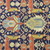  <em>Shield-Varient Carpet</em>, mid 18th–early 19th century. Wool and silk, Ghiordes knot: field, white, light blue, yellow on dark blue ground; border, yellow and green on red ground, 129 x 73 in.  (327.7 x 185.4 cm). Brooklyn Museum, Gift of the Ernest Erickson Foundation, Inc., 86.227.116. Creative Commons-BY (Photo: Brooklyn Museum, CUR_86.227.116_detail031.JPG)