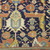  <em>Shield-Varient Carpet</em>, mid 18th–early 19th century. Wool and silk, Ghiordes knot: field, white, light blue, yellow on dark blue ground; border, yellow and green on red ground, 129 x 73 in.  (327.7 x 185.4 cm). Brooklyn Museum, Gift of the Ernest Erickson Foundation, Inc., 86.227.116. Creative Commons-BY (Photo: Brooklyn Museum, CUR_86.227.116_detail036.JPG)