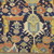  <em>Shield-Varient Carpet</em>, mid 18th–early 19th century. Wool and silk, Ghiordes knot: field, white, light blue, yellow on dark blue ground; border, yellow and green on red ground, 129 x 73 in.  (327.7 x 185.4 cm). Brooklyn Museum, Gift of the Ernest Erickson Foundation, Inc., 86.227.116. Creative Commons-BY (Photo: Brooklyn Museum, CUR_86.227.116_detail045.JPG)