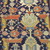  <em>Shield-Varient Carpet</em>, mid 18th–early 19th century. Wool and silk, Ghiordes knot: field, white, light blue, yellow on dark blue ground; border, yellow and green on red ground, 129 x 73 in.  (327.7 x 185.4 cm). Brooklyn Museum, Gift of the Ernest Erickson Foundation, Inc., 86.227.116. Creative Commons-BY (Photo: Brooklyn Museum, CUR_86.227.116_detail046.JPG)