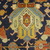  <em>Shield-Varient Carpet</em>, mid 18th–early 19th century. Wool and silk, Ghiordes knot: field, white, light blue, yellow on dark blue ground; border, yellow and green on red ground, 129 x 73 in.  (327.7 x 185.4 cm). Brooklyn Museum, Gift of the Ernest Erickson Foundation, Inc., 86.227.116. Creative Commons-BY (Photo: Brooklyn Museum, CUR_86.227.116_detail074.JPG)