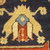  <em>Shield-Varient Carpet</em>, mid 18th–early 19th century. Wool and silk, Ghiordes knot: field, white, light blue, yellow on dark blue ground; border, yellow and green on red ground, 129 x 73 in.  (327.7 x 185.4 cm). Brooklyn Museum, Gift of the Ernest Erickson Foundation, Inc., 86.227.116. Creative Commons-BY (Photo: Brooklyn Museum, CUR_86.227.116_detail079.JPG)