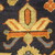  <em>Shield-Varient Carpet</em>, mid 18th–early 19th century. Wool and silk, Ghiordes knot: field, white, light blue, yellow on dark blue ground; border, yellow and green on red ground, 129 x 73 in.  (327.7 x 185.4 cm). Brooklyn Museum, Gift of the Ernest Erickson Foundation, Inc., 86.227.116. Creative Commons-BY (Photo: Brooklyn Museum, CUR_86.227.116_detail081.JPG)