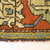  <em>Shield-Varient Carpet</em>, mid 18th–early 19th century. Wool and silk, Ghiordes knot: field, white, light blue, yellow on dark blue ground; border, yellow and green on red ground, 129 x 73 in.  (327.7 x 185.4 cm). Brooklyn Museum, Gift of the Ernest Erickson Foundation, Inc., 86.227.116. Creative Commons-BY (Photo: Brooklyn Museum, CUR_86.227.116_detail093.JPG)