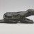 Eastern Woodlands. <em>Panther Effigy Pipe</em>, 100 BCE - 500 C.E. Black Steatite, 2 3/8 x 6 5/16 x 1 9/16 in. (6 x 16 x 4 cm). Anonymous loan, L49.5. Creative Commons-BY (Photo: Brooklyn Museum, L49.5_profile_PS9.jpg)