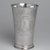 Gerrit Onckelbag (American, 1670-1732). <em>Beaker, One of a Pair</em>, ca. 1700. Silver, 6 7/8 x 3 3/8 x 3 3/8 in. (17.5 x 8.6 x 8.6 cm). Lent by Reformed Dutch Protestant Church, L54.1b. Creative Commons-BY (Photo: Brooklyn Museum, L54.1b_view4_PS2.jpg)