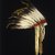 Osage. <em>Headdress</em>, late 19th-early 20th century. Wool, felt, cloth, golden eagle feathers, horse hair, glass beads, hide, weasel fur, silk, sinew, 16 1/2 x 22 x 22 in. (41.9 x 55.9 x 55.9 cm). Brooklyn Museum, Brooklyn Museum Collection, X1053. Creative Commons-BY (Photo: Justin Kerr, X1053_SL1.jpg)