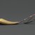 Lakota, Sioux. <em>Spoon</em>, 19th century. Sheep horn, dyed porcupine quill, metal, horsehair, 2 1/2 x 10 in. (6.4 x 25.4 cm). Brooklyn Museum, Brooklyn Museum Collection, X1126.22. Creative Commons-BY (Photo: Brooklyn Museum, X1126.22_PS2.jpg)
