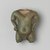  <em>Fragmentary Amulet of Pataikos</em>, 1539-30 B.C.E. Faience, 1 15/16 x 1 1/2 in. (5 x 3.8 cm). Brooklyn Museum, Brooklyn Museum Collection, X1182.2. Creative Commons-BY (Photo: Brooklyn Museum, X1182.2_front_PS2.jpg)