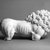 Unknown. <em>Lion</em>, 15th century. Marble, 8 1/8 x 14 3/4 in.  (20.6 x 37.5 cm). Brooklyn Museum, Brooklyn Museum Collection, X501. Creative Commons-BY (Photo: Brooklyn Museum, X501_side2_bw_SL4.jpg)