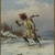 Cornelius Krieghoff (Canadian, 1815-1872). <em>Following the Moose</em>, ca. 1860. Oil on canvas, 11 1/8 x 9 3/16 in. (28.2 x 23.3 cm). Brooklyn Museum, Brooklyn Museum Collection, X516 (Photo: Brooklyn Museum, X516.jpg)