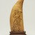  <em>Scrimshaw Work, Sperm Whale's Tooth</em>, ca. 1830., 6 7/8 x 3 5/8in. (17.5 x 9.2cm). Brooklyn Museum, Brooklyn Museum Collection, X613.3. Creative Commons-BY (Photo: Brooklyn Museum, X613.3_view01_PS11.jpg)