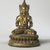  <em>Sarvavid Maha Vairochana</em>, 14th-15th century. Gilt copper, 53 15/16 × 3 7/8 × 3 3/8 in. (137 × 9.8 × 8.6 cm). Brooklyn Museum, Brooklyn Museum Collection, X637.1. Creative Commons-BY (Photo: , X637.1_front_PS6.jpg)