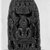  <em>Stele Depicting one of the Tirthankara Figures</em>, 10th century. Schist, 6 5/16 x 3 9/16 in. (16 x 9 cm). Brooklyn Museum, Brooklyn Museum Collection, X688. Creative Commons-BY (Photo: Brooklyn Museum, X688_glass_bw.jpg)
