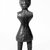 Gwa'sala Kwakwaka'wakw. <em>Figure of a Standing Female Used in a Potlatch</em>, late 19th-early 20th century. Wood, beads, 44 x 12 x 9 in. (111.8 x 30.5 x 22.9 cm). Brooklyn Museum, Brooklyn Museum Collection, X726. Creative Commons-BY (Photo: Brooklyn Museum, X726_bw_SL4.jpg)