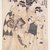 Torii Kiyomine (Japanese, 1787-1869). <em>New Year's Parade in the Yoshiwara</em>, 1807-1808. Woodblock print, Each: 14 3/4 x 9 7/8 in. (37.5 x 25.1 cm). Brooklyn Museum, Brooklyn Museum Collection, X996a-c (Photo: Brooklyn Museum, X996c_transp4854.jpg)