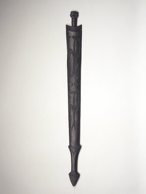  <em>Club</em>, 19th century. Wood, pigment, 38 5/8 x 3 9/16 x 3/4 in. (98.1 x 9 x 1.9 cm). Brooklyn Museum, Brooklyn Museum Collection, 00.110. Creative Commons-BY (Photo: Brooklyn Museum, 00.110.jpg)