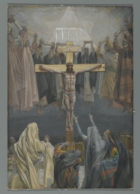 James Tissot (French, 1836-1902). <em>It Is Finished (Consummatum Est)</em>, 1886-1894. Opaque watercolor over graphite on gray wove paper, Image: 11 5/16 x 7 3/4 in. (28.7 x 19.7 cm). Brooklyn Museum, Purchased by public subscription, 00.159.304 (Photo: Brooklyn Museum, 00.159.304_PS2.jpg)