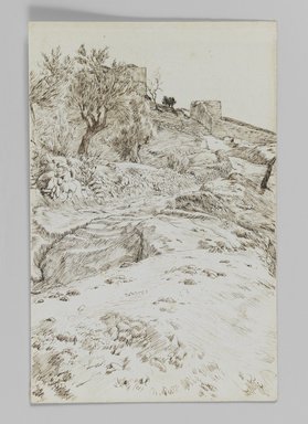 James Tissot (French, 1836-1902). <em>Types of Jews, Jerusalem</em>, 1886-1887 or 1889. Pen and ink on wove paper, Sheet: 7 1/8 x 4 5/8 in. (18.1 x 11.7 cm). Brooklyn Museum, Purchased by public subscription, 00.159.409 (Photo: Brooklyn Museum, 00.159.409_IMLS_PS3.jpg)